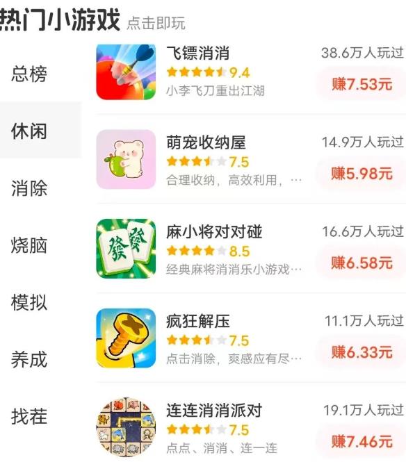 玩什么小游戏可以能领取到红包？原来大家都在这样偷偷玩游戏赚钱的！配图