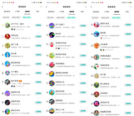 微信小游戏畅玩榜单前五十名：什么小游戏耐玩容易上手？这六款快被玩家玩爆了！